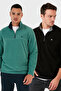 Slim Fit Anti-Pilling Non-Pilling Fleece-Lined Cold-Proof 2-Pack Fleece Men's Pola
