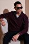 Cotton Regular Fit Half Zipper Stand Collar Sweat Men's Sweat 5905716 - 3