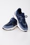 Alpi Blue-Navy Blue Genuine Leather Knitwear Men's Sneaker Shoes - 4