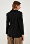Regular Fit Double Breasted Collar Belted Blazer Jacket Jacket 6839367 - 7