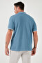 Cotton Regular Fit Stripe Detailed Buttoned Polo Collar 4-Pack t Shirt Men's t Shirt 5902118 - 7
