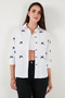 Cotton Blended Regular Fit Ribbon Detailed Shirt Shirt 6773097 - 6