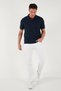 Cotton Regular Fit Stripe Detailed Buttoned Polo Collar 3-Pack t Shirt Men's t Shirt 5902118 - 5