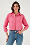 Cotton and Linen Blended Regular Fit Short Front Long Back Shirt Shirt 6772867 - 5