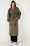 Cotton Oversized Double-Breasted Collar Sleeve Epaulettes Windbreaker Trench Coat Trench Coat 6839637 - 2