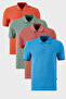 Cotton Regular Fit Buttoned Polo Neck 4 Pack t Shirt Men's t Shirt 5902127 S4