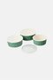 3 Pcs Bamboo Fiber Food Storage Containers with Lid Set, Sage - 2