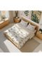 Olive Line - Olive Branch Patterned Double Hybrid Duvet Cover Set - Without Sheets