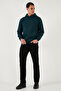 Regular Fit Hooded Kangaroo Pocket Fleece Lined Soft Sherpa Sweat Men's Sweat 5905281 - 2