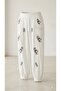 Floral Embroidered Vest and Trousers Set - 6