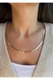 Gold Color Thin Italian Chain Necklace