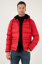 Hooded Zippered Pocket Slim Fit Coat Men's COAT 6490001 - 2