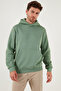 Regular Fit Hooded Kangaroo Pocket Fleece Lined Soft Sherpa Sweat Men's Sweat 5905281 - 4