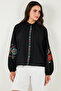 Embroidered Cotton Regular Fit Balloon Sleeve Summer Shirt SHIRT 611BZ0173 - 4