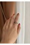 Stoned Spiral Silver Ring - 2