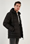Water Repellent Slim Fit Cold and Wind Resistant Hooded Puffer Coat Men'S COAT 649005 - 2