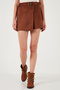 Winter Asymmetrical Cut Zipper Shorts Skirt Shorts Skirt 5865973 - 3