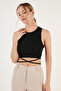 Corded Cross Tie Detailed Crop Tank Top5865586 - 4