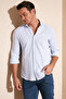 Cotton Striped Button Collar Long Sleeve Regular Fit Shirt Men's Shirt Cf23s112237