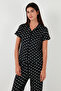 Regular Fit Shirt Collar Short Sleeve Pajama Set Pajama Set 65780124 - 6