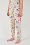 100% Cotton Crew Neck Short Sleeve Pajamas Set Girl's Set6651004 - 5