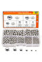 620pcs 620pcs 304 Stainless Steel Precision Balls Kit, 6 Sizes (1/4" 7/32" 3/16" 5/32" 1/8" 3/32") B - 7