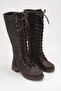 Lace-Up Non-Slip Sole Women's Boots R15D109 - 2