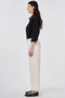 High Waist Non Denim Trousers Cream - 3