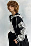 Leatherette Trimmed Jacket Black - 7