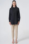 Shirt Collar Basic Poplin Tunic Black - 3