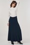 Knitwear Skirt with Stitching Detail Dark Navy Blue
