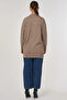 Sewn Detailed Knitwear Tunic Beige - 5