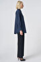 Buttoned Cotton Basic Shirt Navy Blue - 6