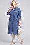 Embroidered Detailed Gofreli Tunic Indigo