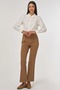 بنطلون Flare Fit Grassed باللون الزيتوني الداكن - 2