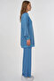Shiny Look Sweatshirt Blue - 5