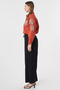 بنطلون بخصر مطاطي وقصة مريحة باللون الأسود - 3