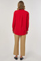Tunic with Metal Accessory Detail Red - 4