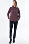 Yarım Pat Basic Blouse Burgundy - 2