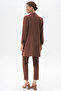 Basic Blazer Jacket Dark Brown - 3