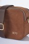 Logo Detailed Suede Bag Bitter Brown - 5