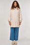 Zigzag Quilted Short Coat Cream - 3