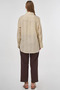 Stripe Pattern Lyocell Tunic Light Gray - 5
