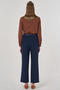 Pocket Detailed Fabric Trousers Navy Blue - 5
