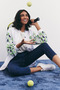 Printed Linen Cotton Tunic Optical White - 4