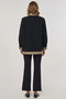 Shiny Buttoned Jacket Black - 5