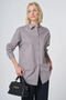 Buttoned Cotton Basic Shirt Light Gray
