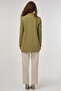 Button Detailed Blazer Jacket Khaki - 4