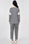100% Cotton Sweatshirt with Print Detail, Dark Navy Blue - 4