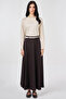 Belt Detailed High Waist Skirt Dark Brown - 2